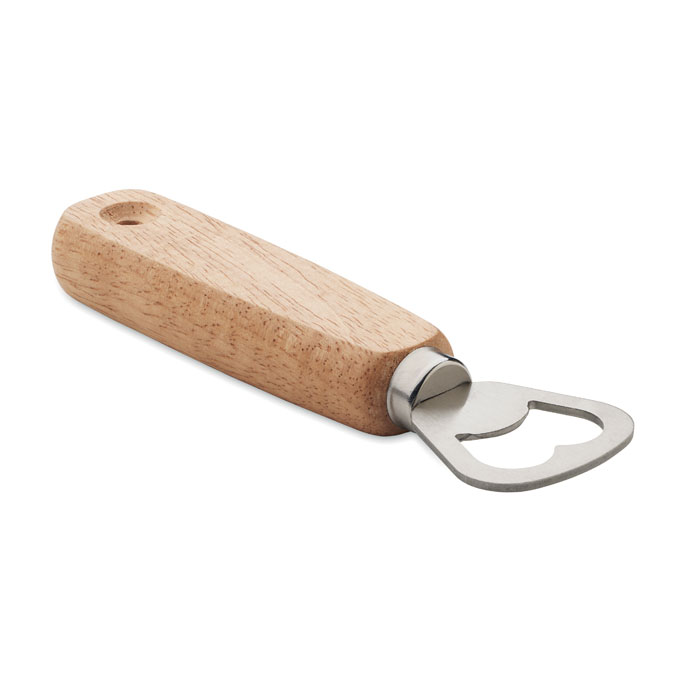 Houten Flesopener Rubberhout