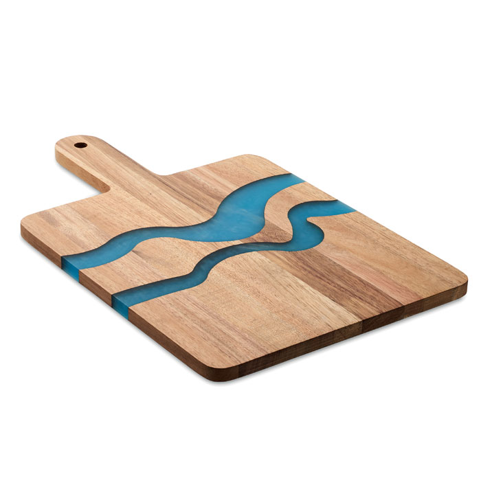Acacia Serveerplank met Epoxy Detail