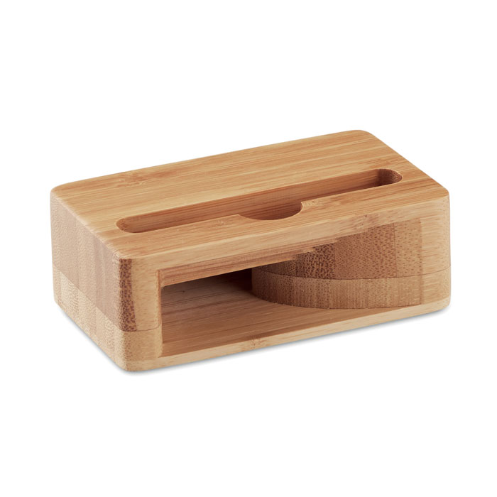 En bois Support téléphone à graver avec prénom