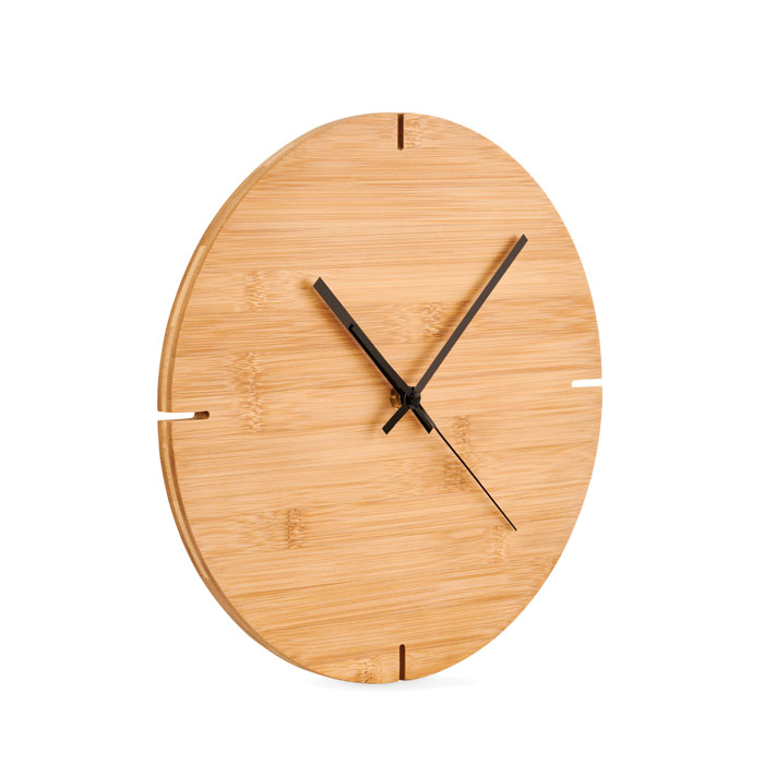 Bamboe Wandklok Ø30 cm