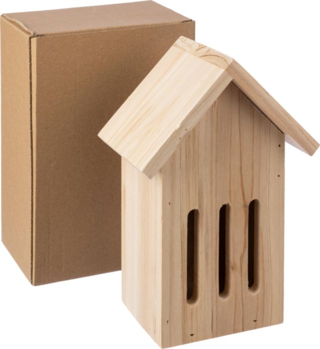 Bois de pinen Maison à papillons Anita à graver avec prénom