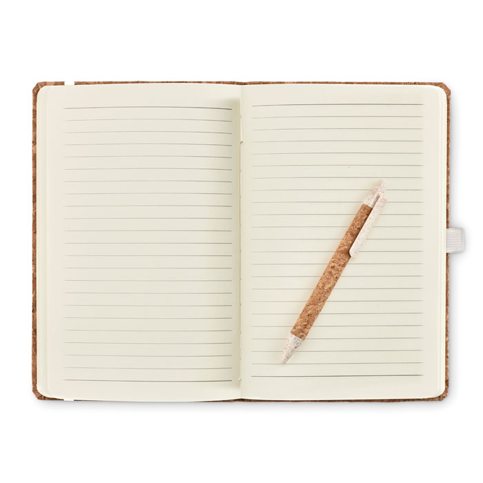 A5 Notitieboek met Kurken Kaft en Pen