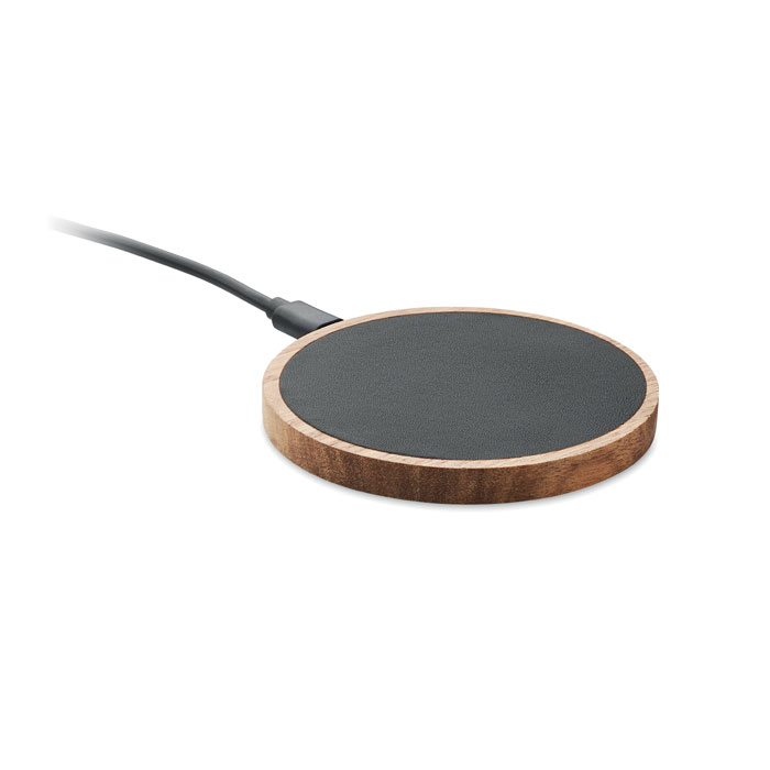 Houten Draadloze Oplader 15W graveren met naam