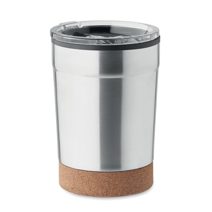 Dubbelwandige Beker 300ml met Bamboe Deksel