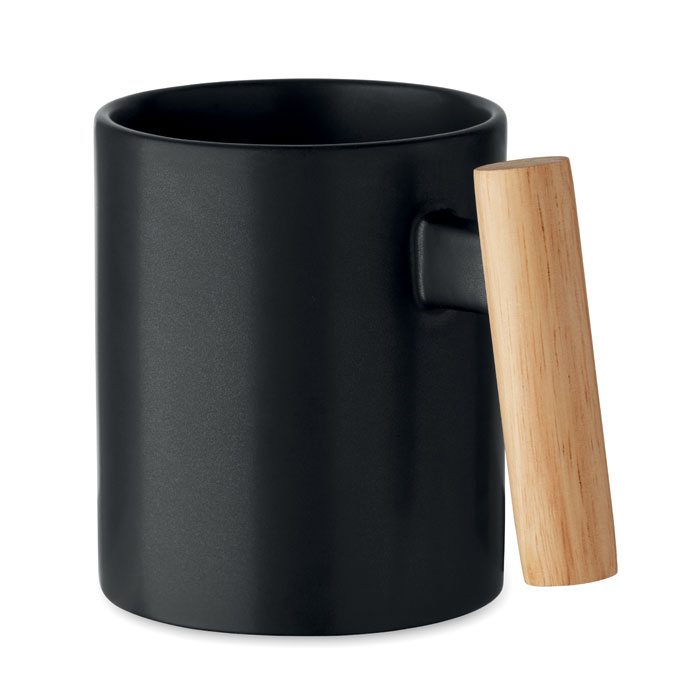 Keramische Mok 320ml met Houten Handvat
