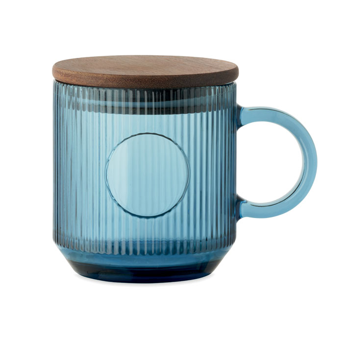 Glazen Mok met Ribbels 300ml