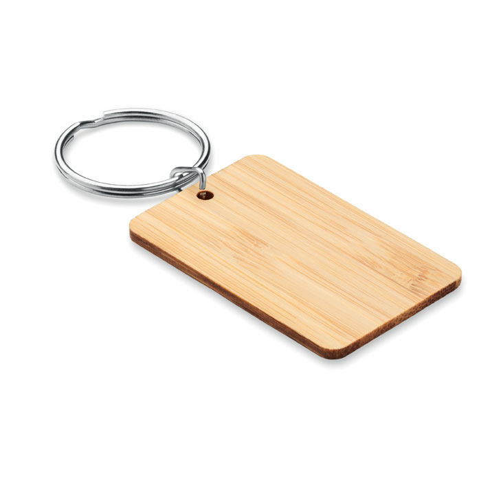 Bamboe Sleutelhanger Rechthoek
