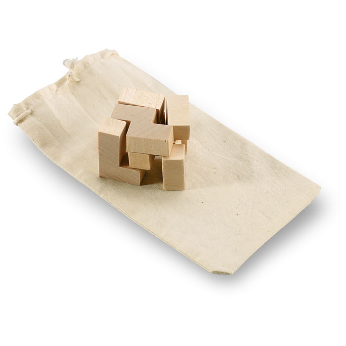 Cube Puzzle en Bois à graver avec prénom