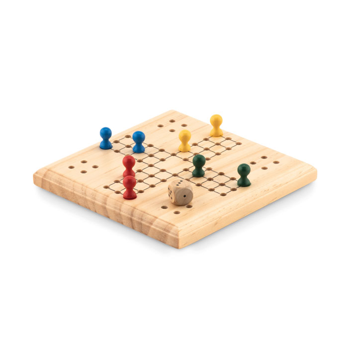 Jeu de Ludo en Bois à graver avec prénom