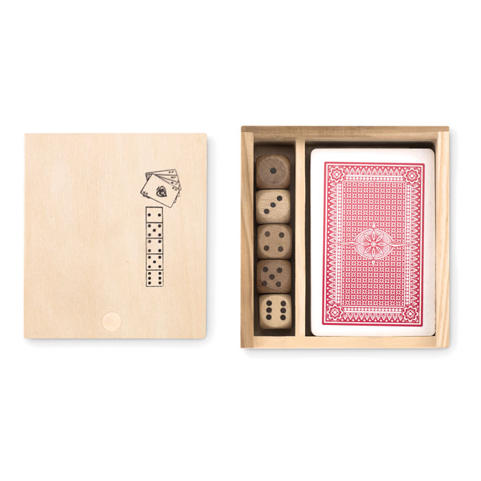 Boîte de jeux en bois à graver avec prénom