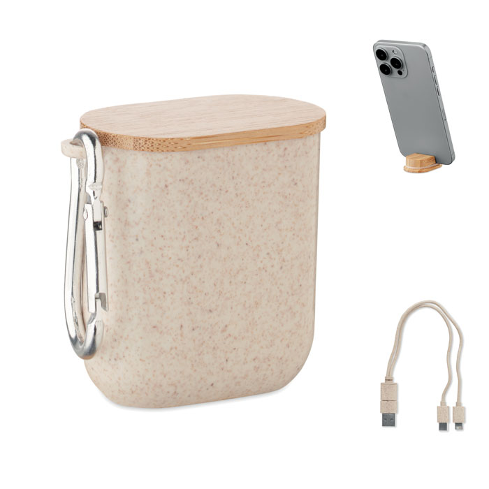Kit de Câbles Compact avec Support Téléphone à graver avec prénom