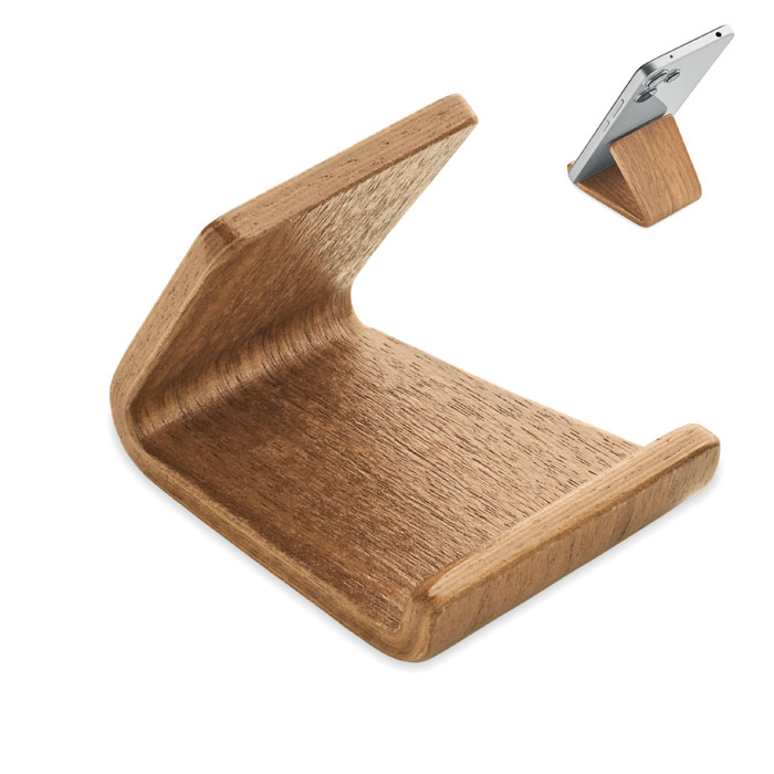 Support de Téléphone en Bois à graver avec prénom
