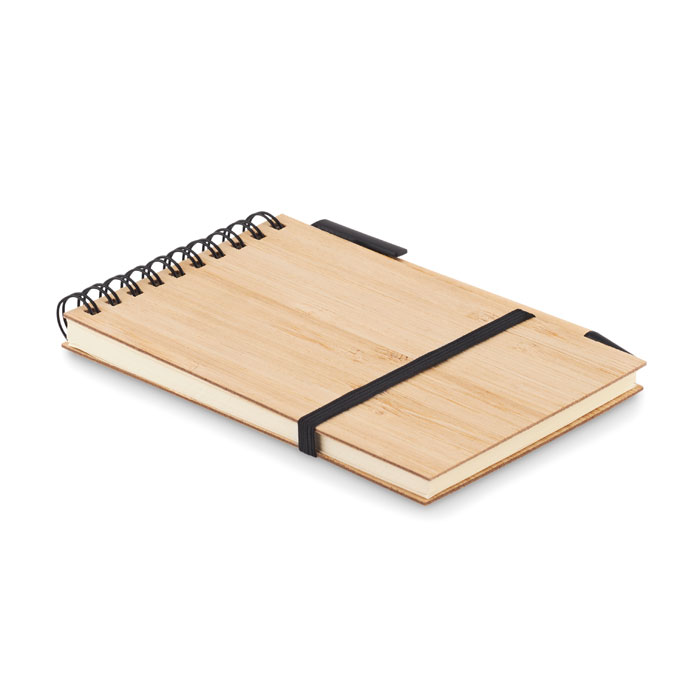 Bambus Notizbuch-Set mit Stift mit Namensgravur