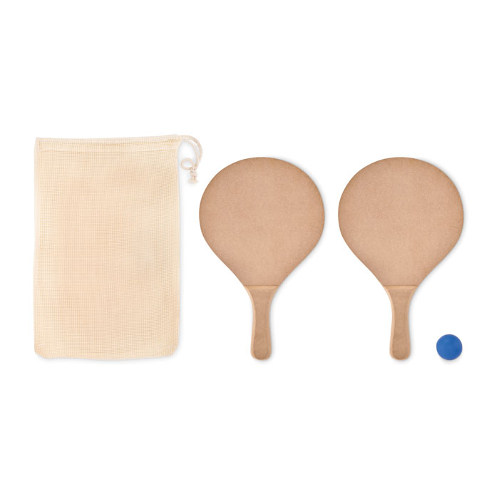 Holz Strandtennis-Set mit Namensgravur