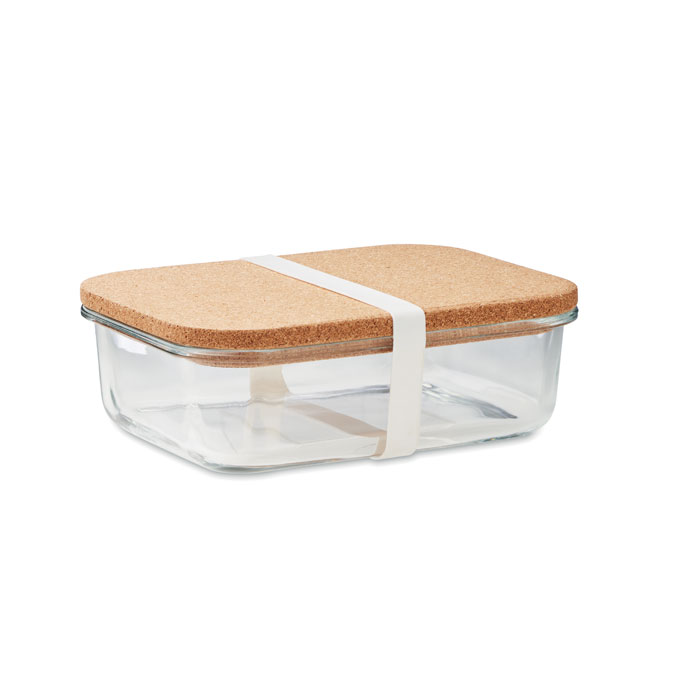 Lunchbox aus Glas mit Korkdeckel mit Namensgravur