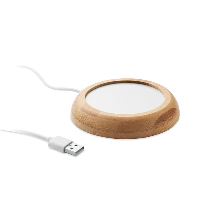 Chauffe-Tasse Bambou USB à graver