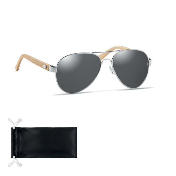 Lunettes de Soleil Bambou avec Étui à graver